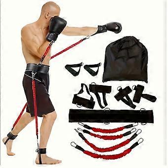 150 Lbs Heavy-Duty Boxing Resistance Band Set, 12pcs Resistance Rings for Home Boxing and Kickboxing Training, Full Body Workout