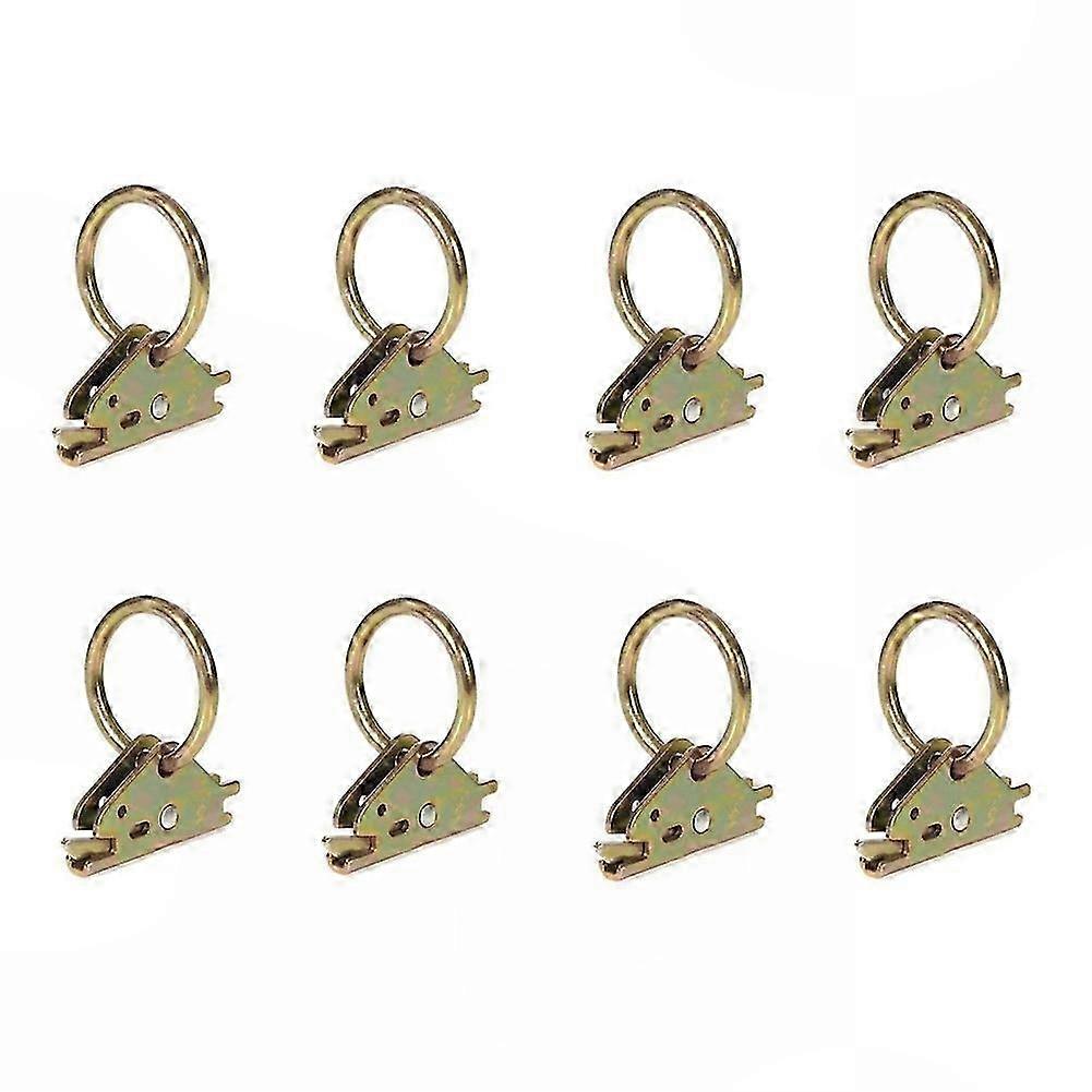 E-Track O-Ring Tie-Down Anchors, 8-Pack for E-Track Systems, Secure Cargo in Enclosed & Flatbed Trailers