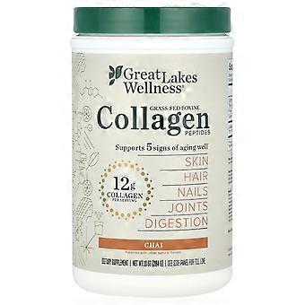 Great Lakes Wellness, Grass-Fed Bovine Collagen Peptides, Chai, 10 oz (284 g)