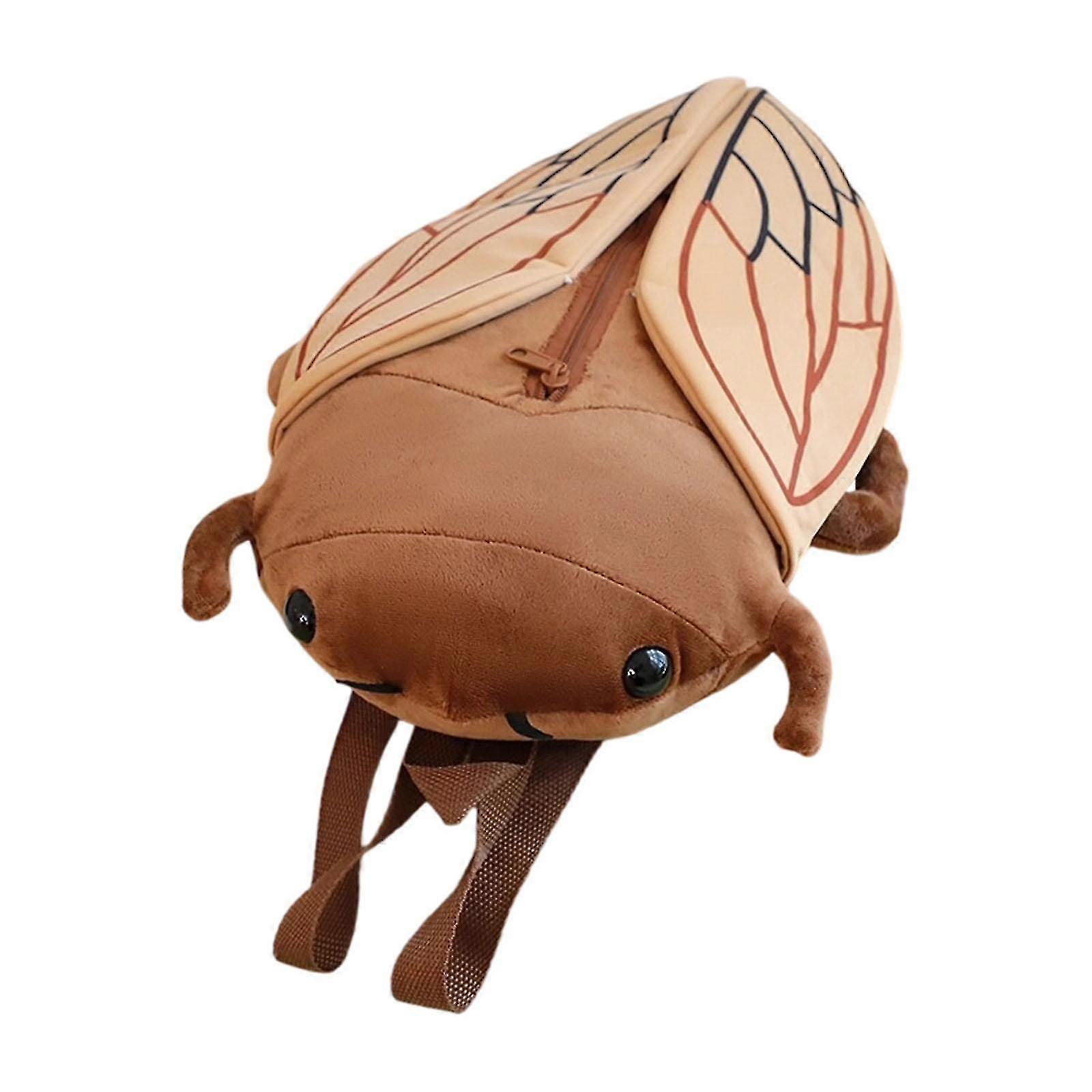 Cute Cicada Plush Backpack Toy Bag