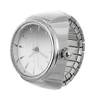 Elastic Finger Ring Watch Quartz Movement compatible with Women Men Festival Gift
