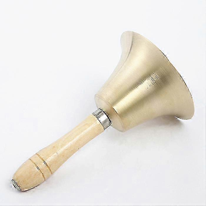 Solid Brass Teaching Bell With Wood Grip