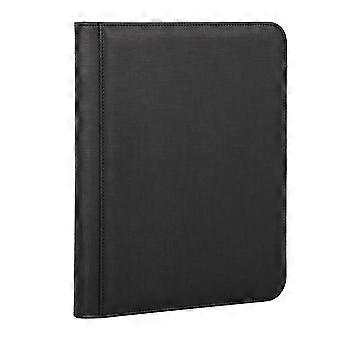 9 Pocket Side Loading Trading Card Binder with Full Zipper Closure, Fixed Pages, Black Album for Collectors
