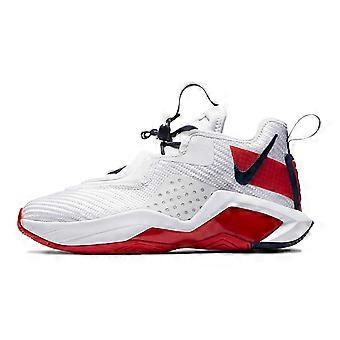 Nike LeBron Solder 14 White University Red GS CN8689-100