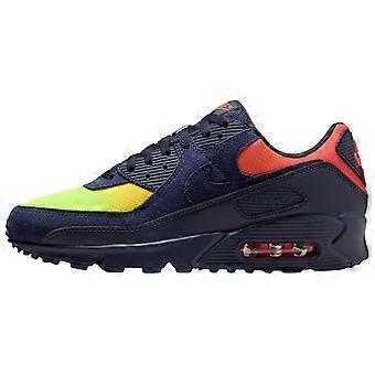 Nike Air Max 90 Low Top Laufschuhe Unisex Blau Orange DM0029-700