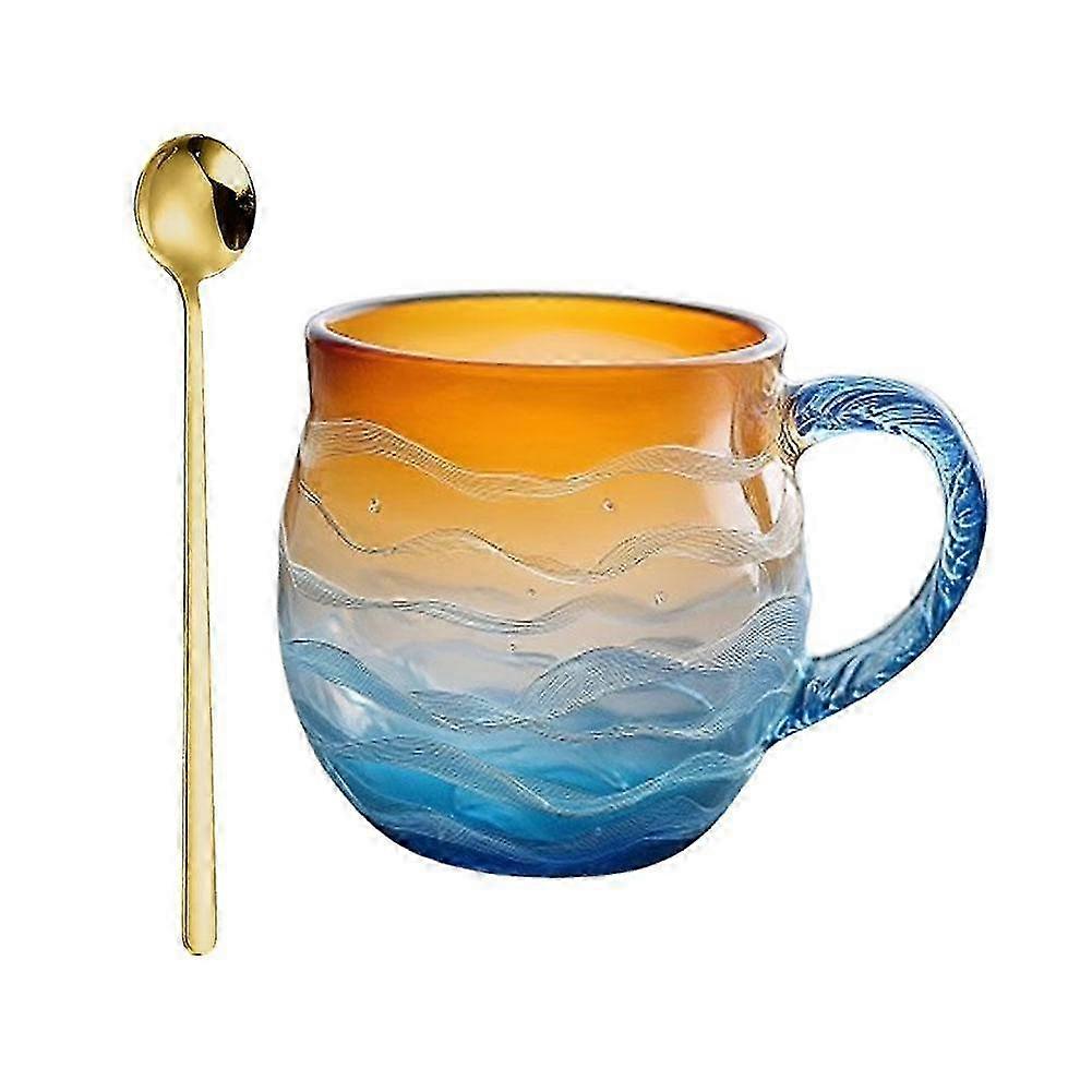 Ocean Blue To Amber Gradient Mug