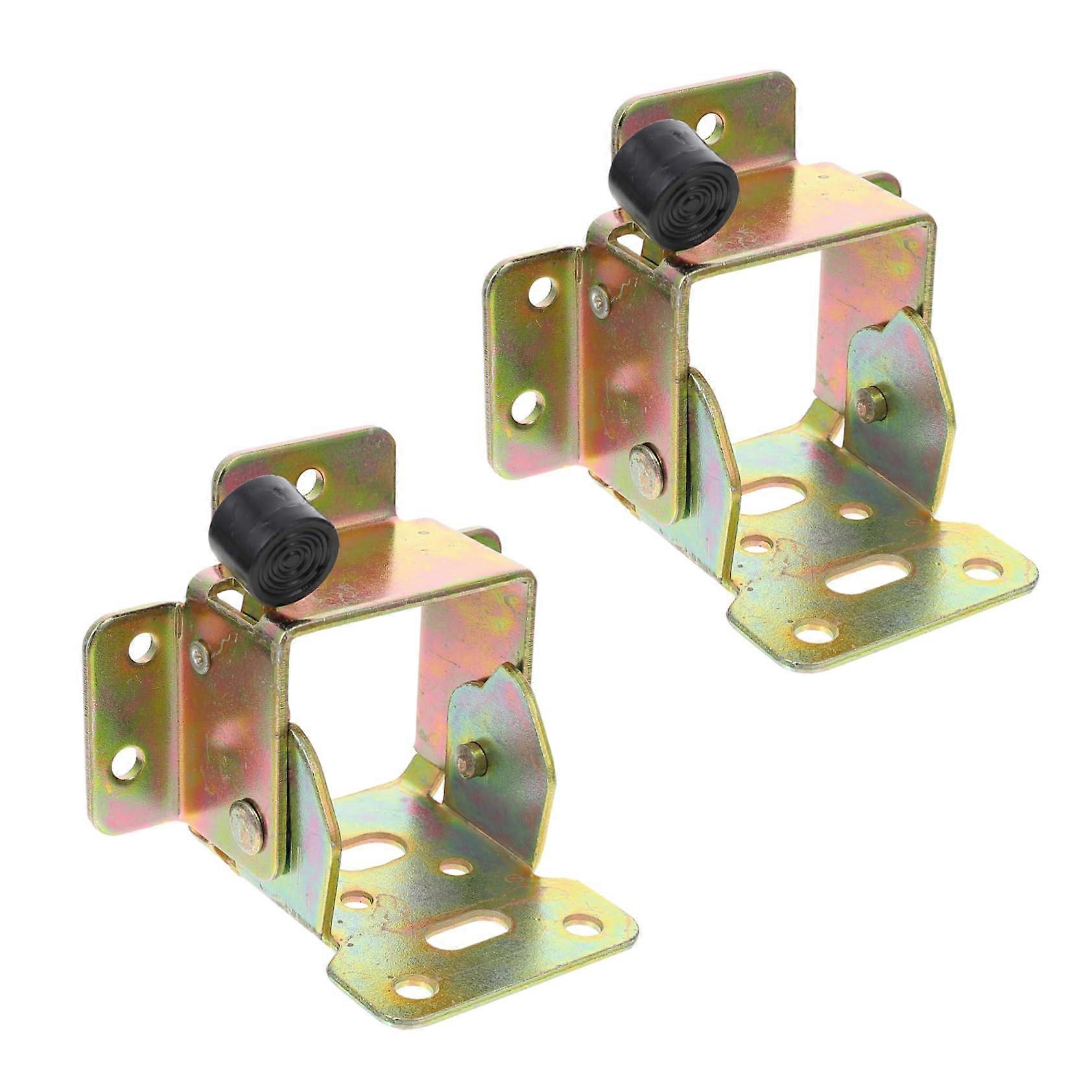 2pcs Folding Table Hinges Self Locking Brackets for Bed Legs Durable Space Saving Furniture Support