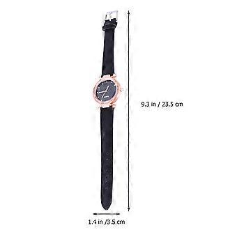 Montre à quartz pour femme, lot de 2, motif ciel scintillant