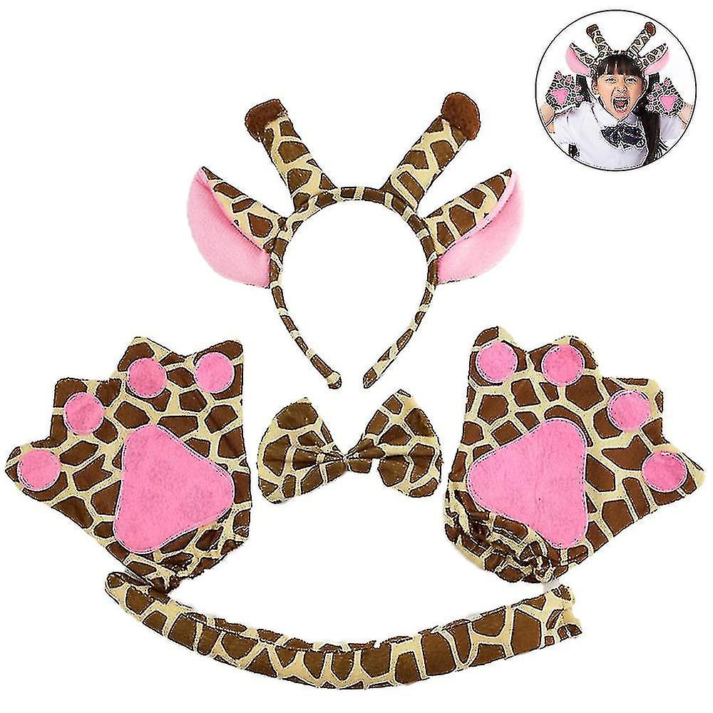 Giraffe Costume Set Giraffe Ears Nose Tail And Bow Tie Giraffe Fancy
