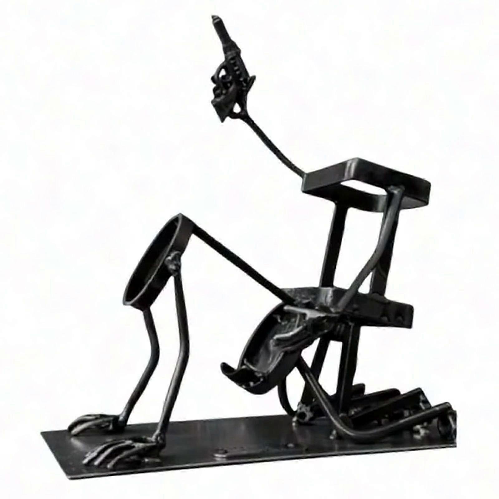 Iron Skull Wine Bottle Holder