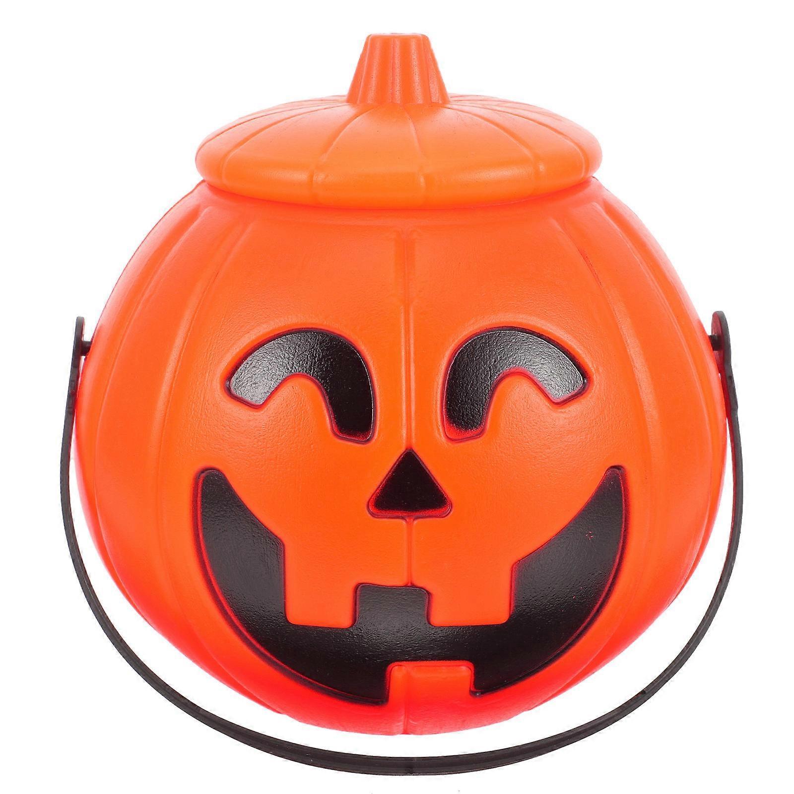 Round PP Pumpkin Bucket For Treats