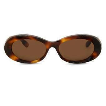 Gucci GG1527S 002 Full Rim Tortoise Ovale Solbriller For Dame UV3 Originale