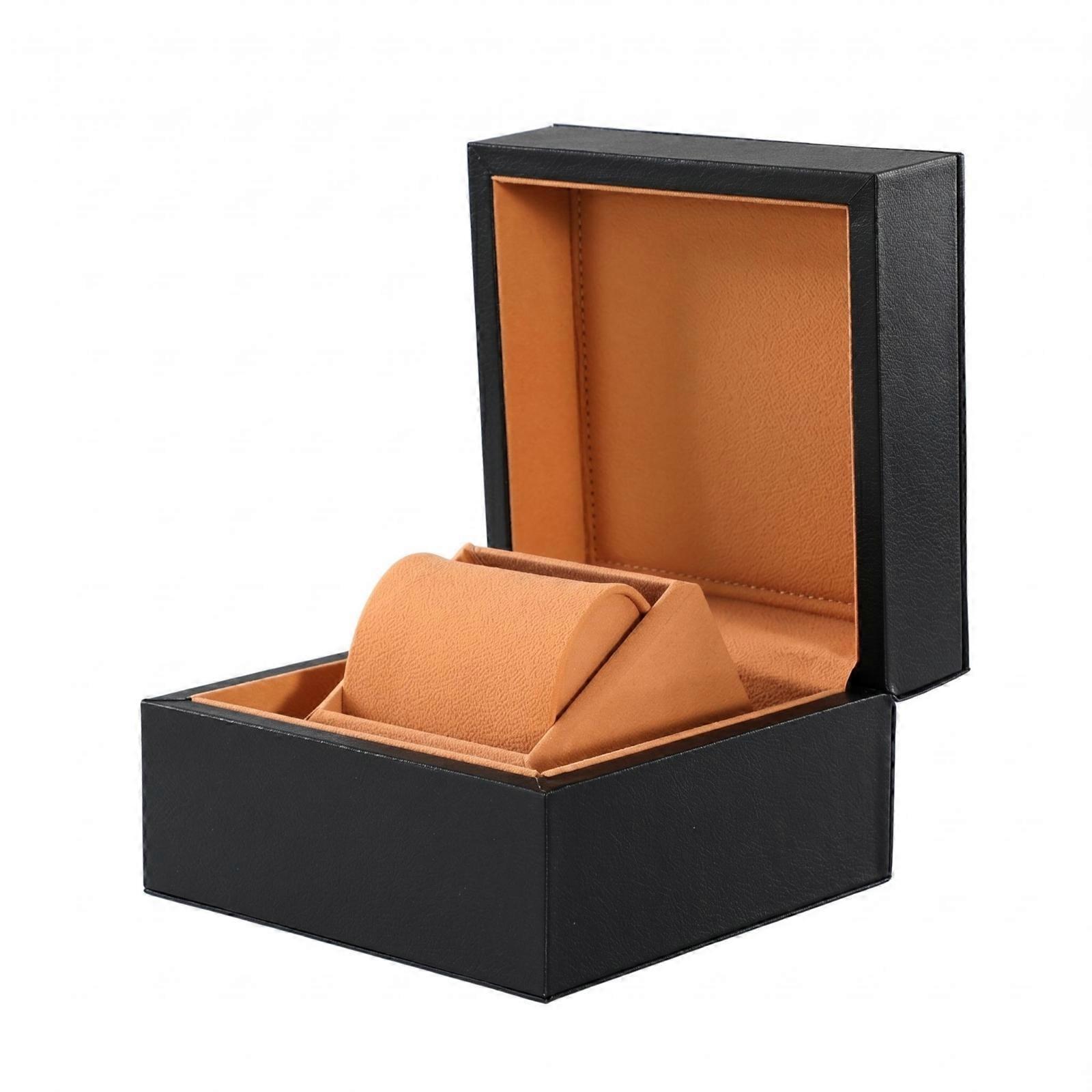 PU Leather Watch Box Square Storage Box Rigid