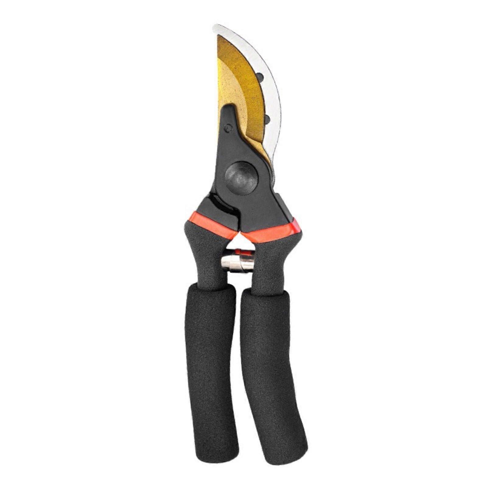 Heavy Duty Pruning Shears with Sharp Titanium Blade, Ergonomic Grip for Fruit Tree Branch Cutting