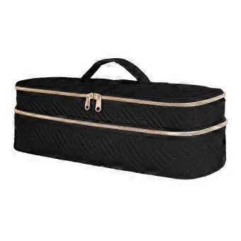 Hair Dryer Travel Case with Double Layer Storage and Dustproof Protection, Carrying Bag for Hot Tools
