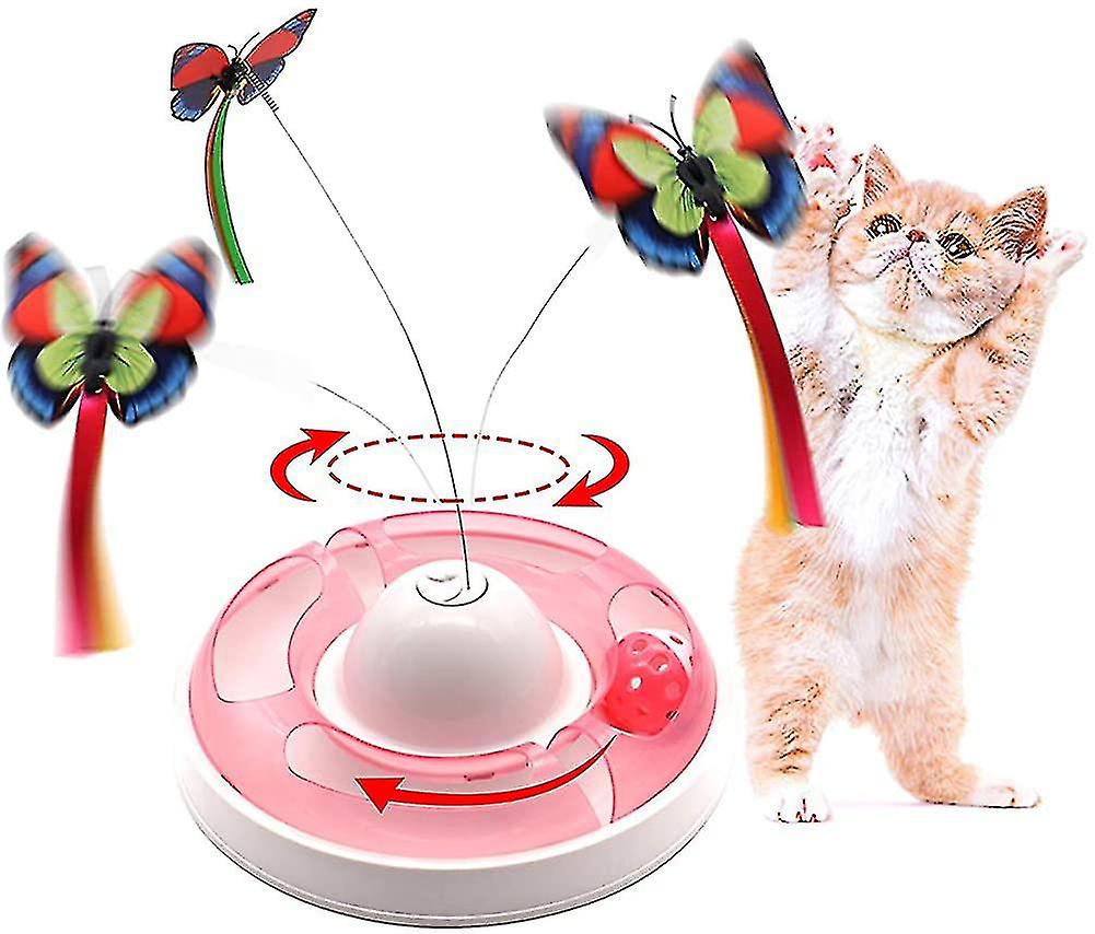 Cat Interactive Toys For Indoor Cats, Automatic Electronic Rotating Butterfly