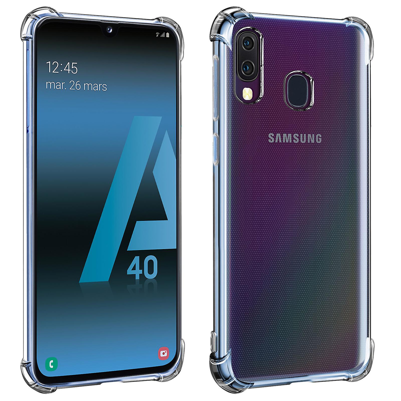 Capa Galaxy A40 com ângulos reforçados Transparente