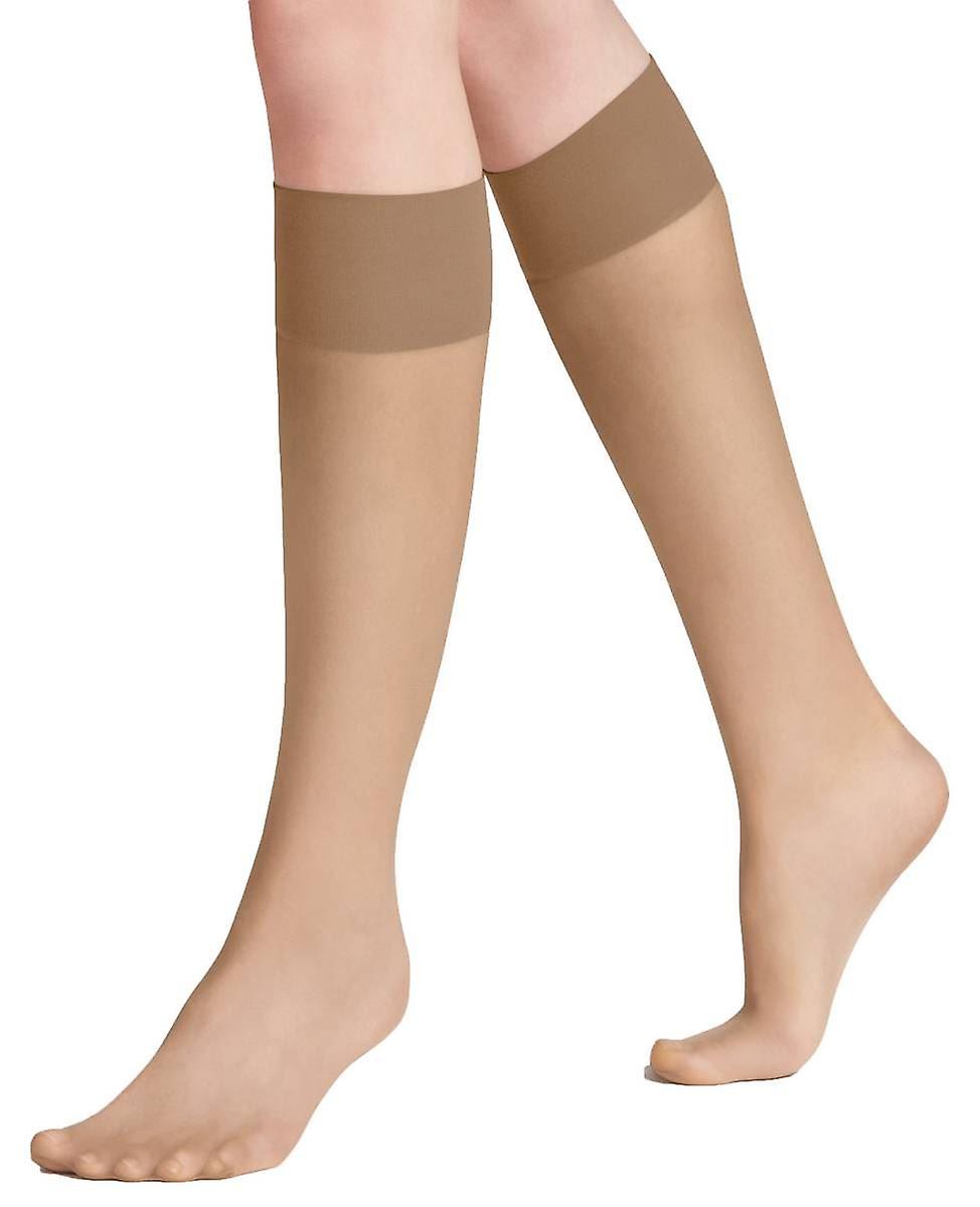 Falke Pure Matt 20 Denier Knee High Stockings - Golden Tan