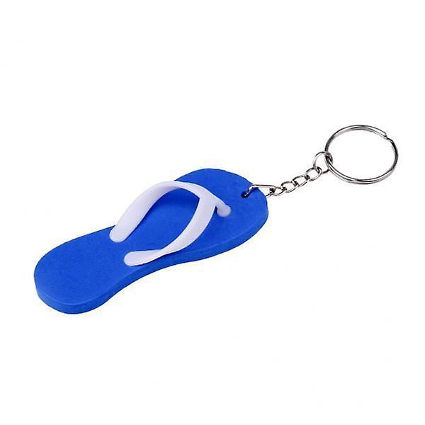 9xYachting Boating Floating Key Chain Key Ring Keyring - Flip Flops Blue