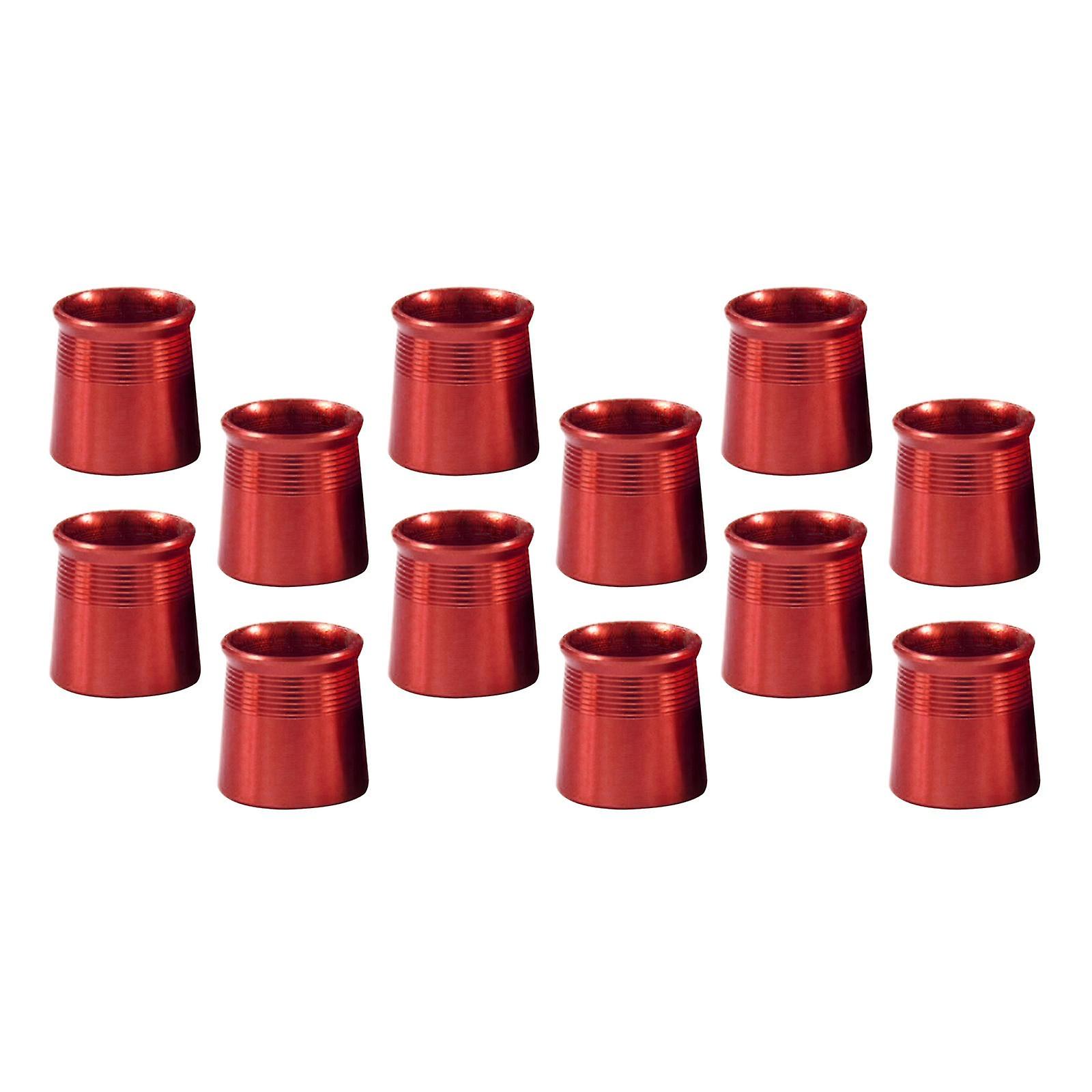 12 Pieces Golf Iron Ferrules for Taper Tip Iron Wedge Protector Guards Red