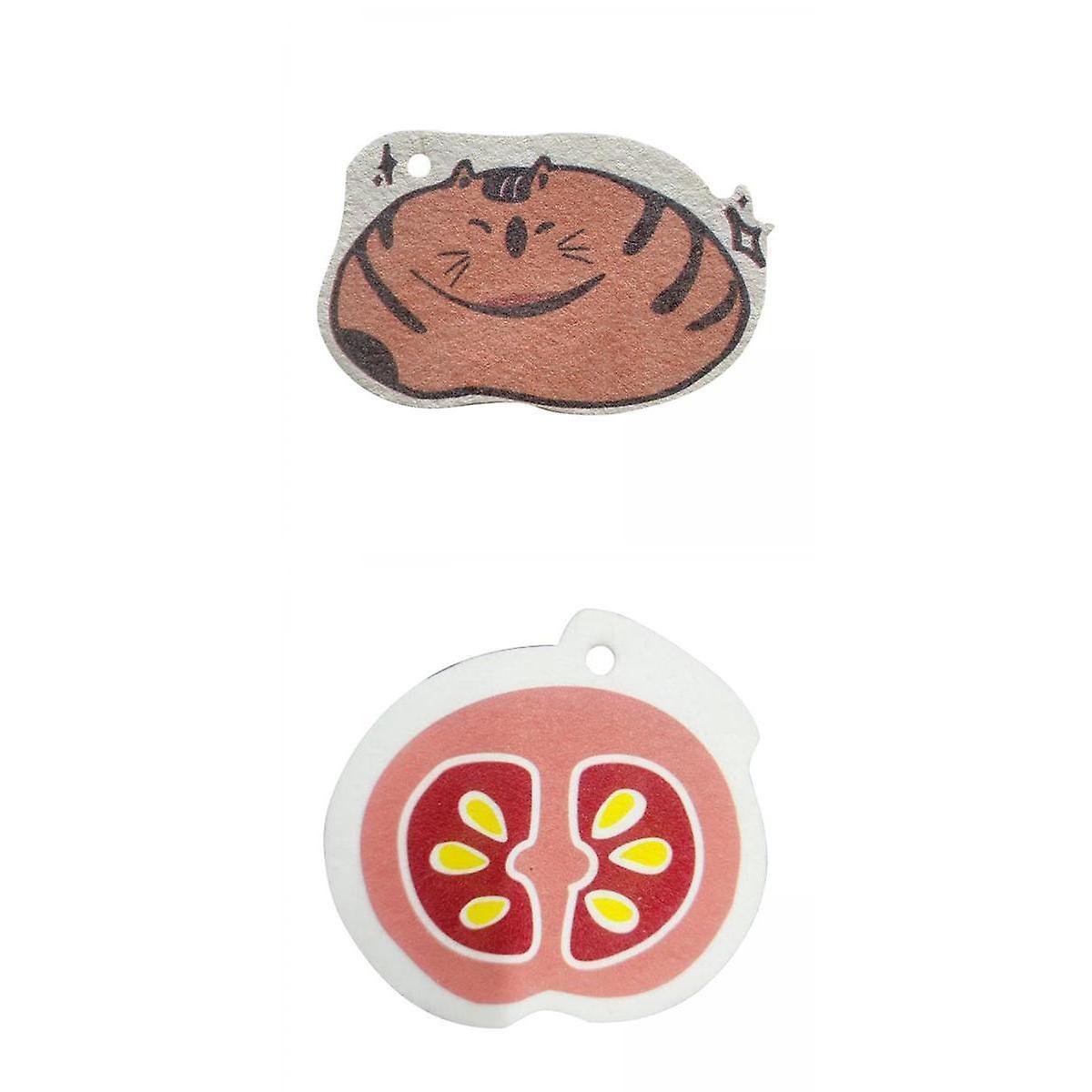 2Pcs Wood Pulp Sponge Odor Resistant General Purpose Cleaning for Kitchen