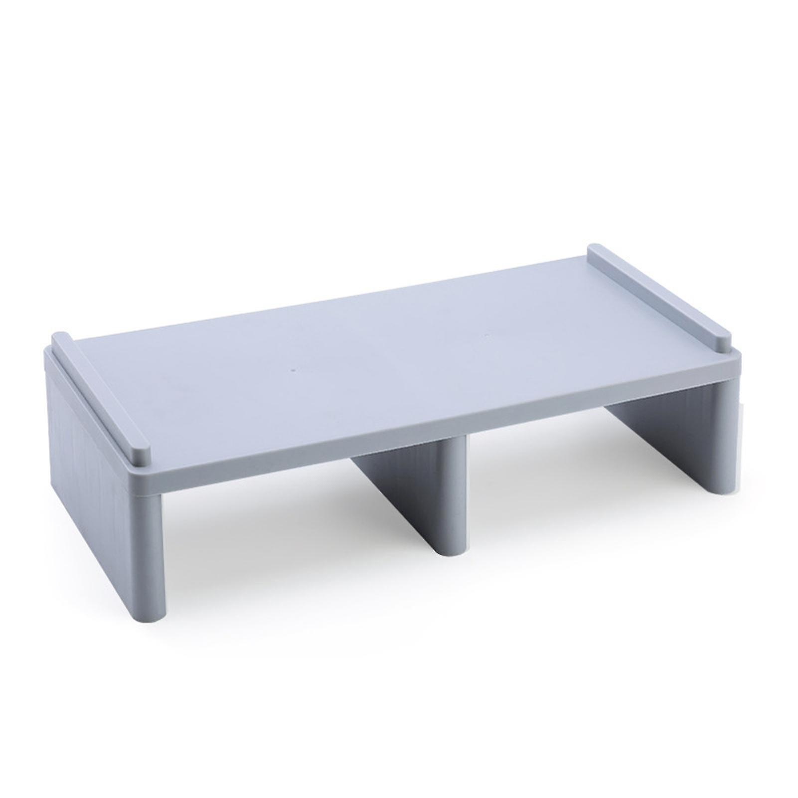 Monitor Riser Stand Langvarig Fuktighetssikker Abs Justerbar Skrivebord Oppbevaring Hylle Desktop