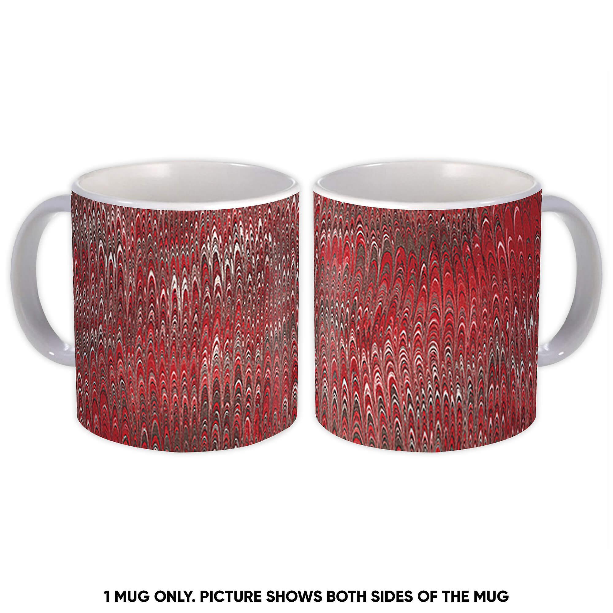 Gift Mug: Glass Marble Pattern Stains