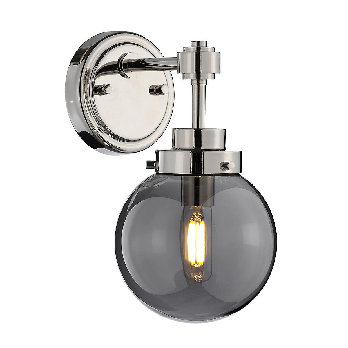 Elstead Kula 1 Light Wall Light, Polished Nickel, E14
