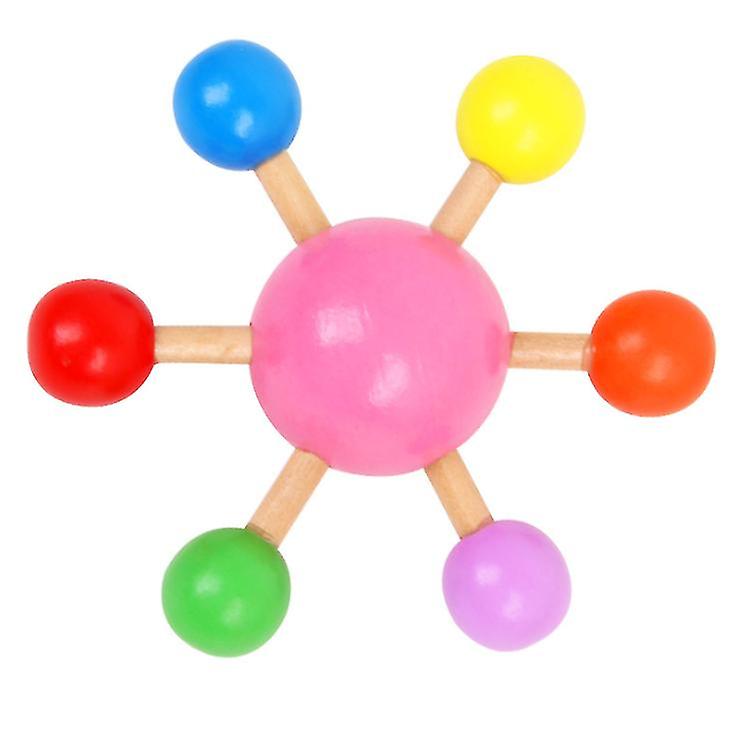 2Pcs Pink Fingertip Top Colorful Spinning Top,wooden Fun Leisure Decompression Toy Az12046
