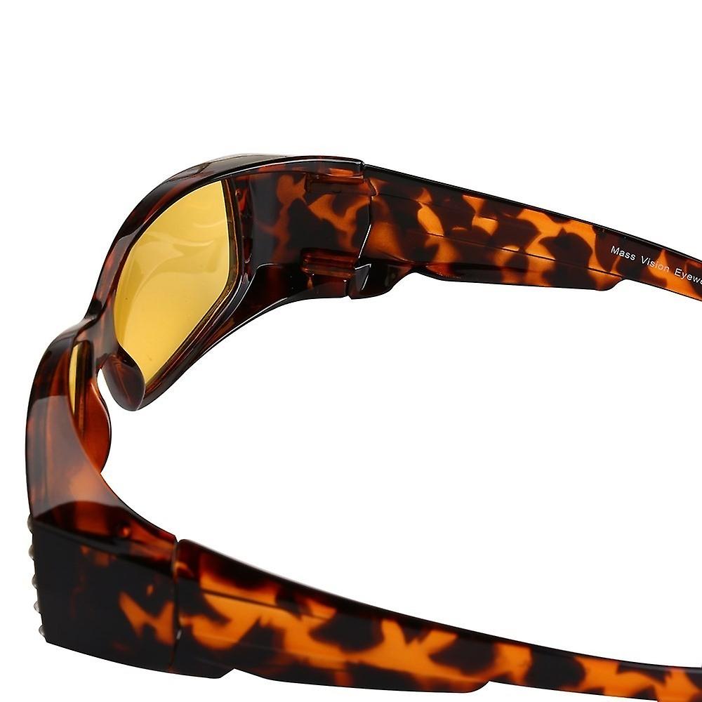Womens Polarized Sunglasses that Fit Over your Prescription Glasses with Night Driving Lens