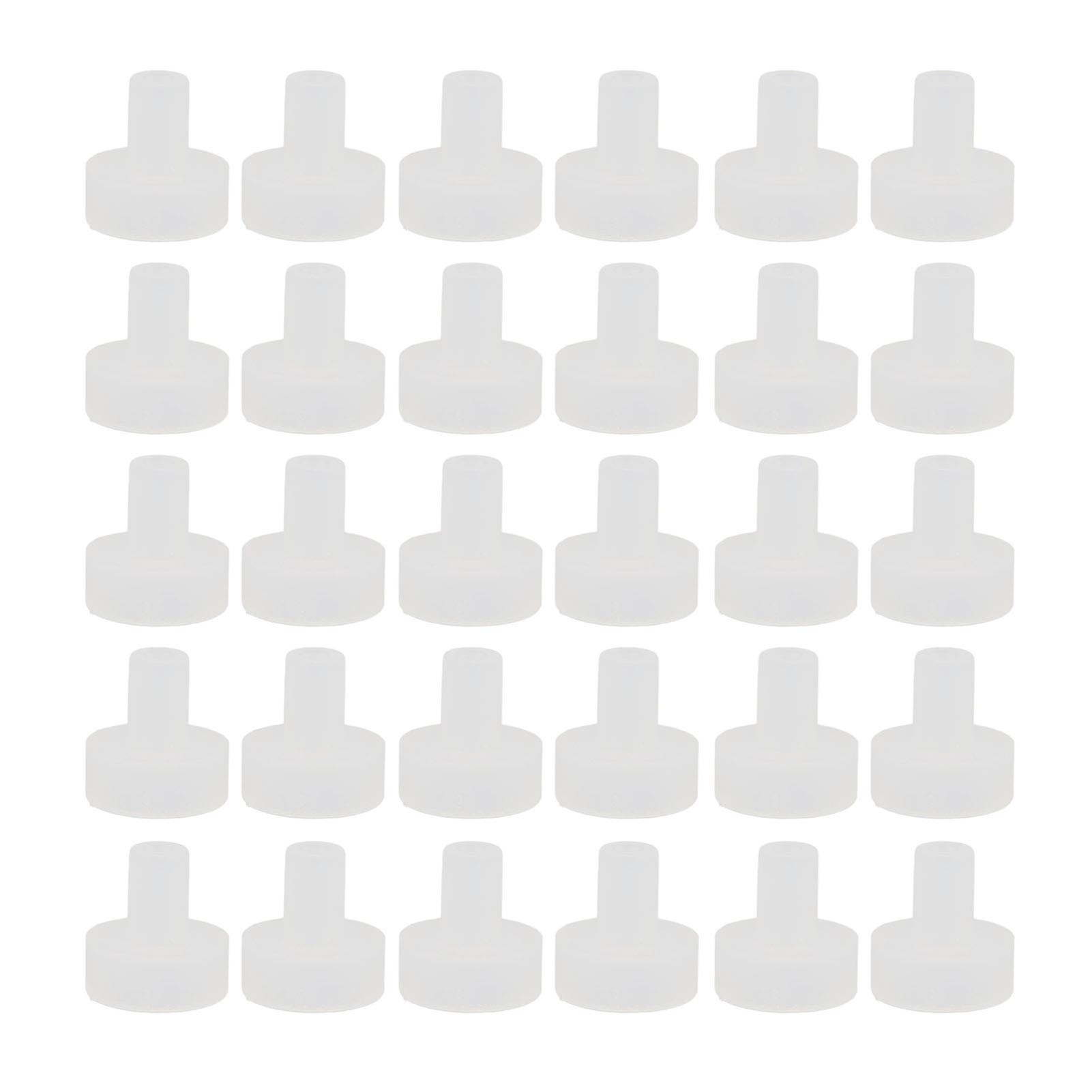 30pcs Hearing Amplifier Earplug Adaptor BTE Receiver Ear Tip Connector Replacement Accessory