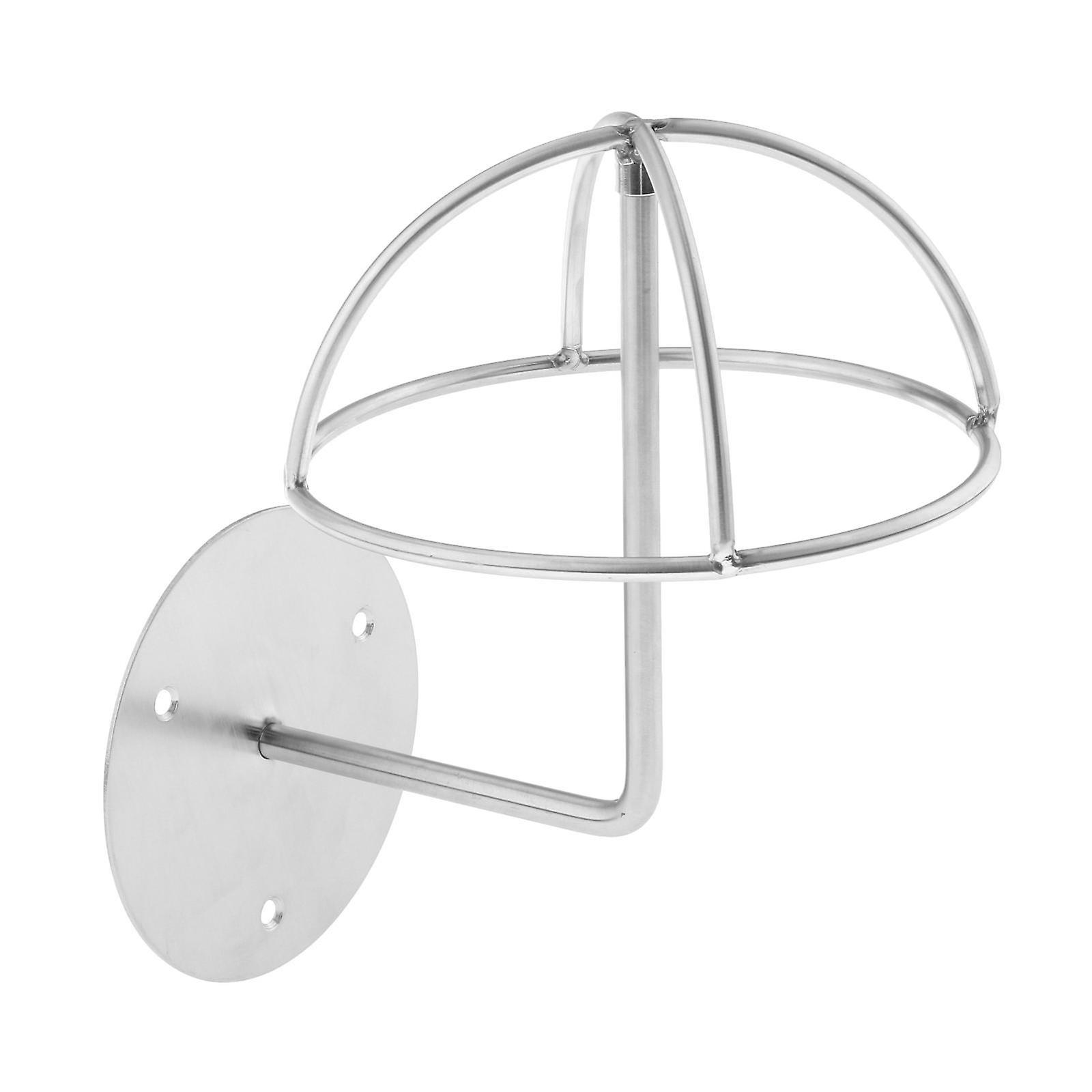 Entryway Wall Mounted Stainless Metal Hat Wig Display Rack Holder Dome Shape