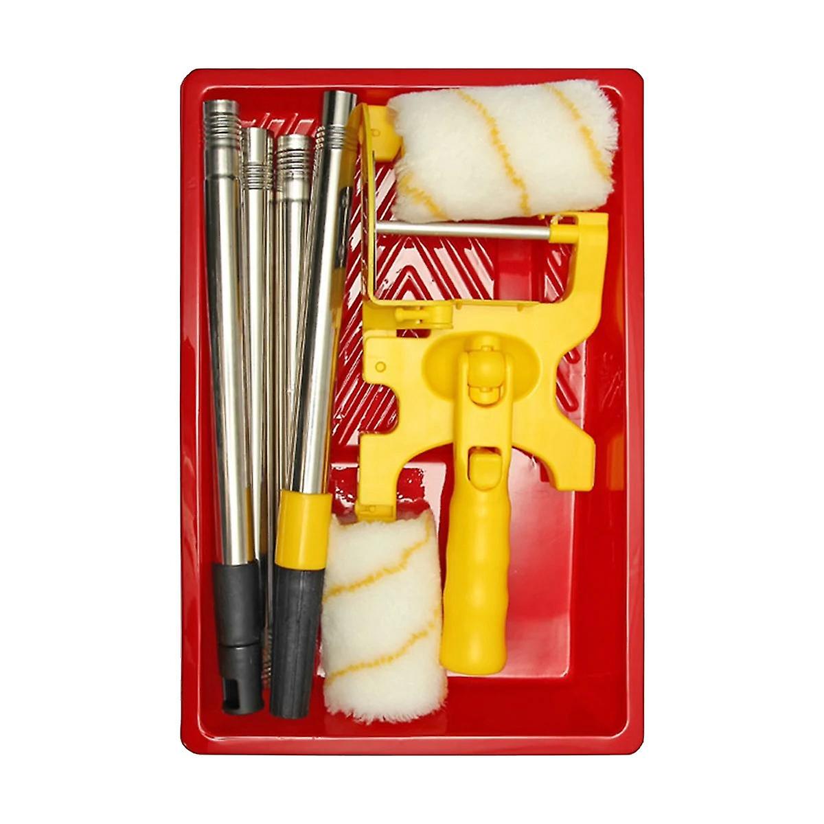 Long Handle Paint Roller Bursh Clean Cut Hand- Paint Edger Roller Clean-Cut for Home Room Wall Ceil