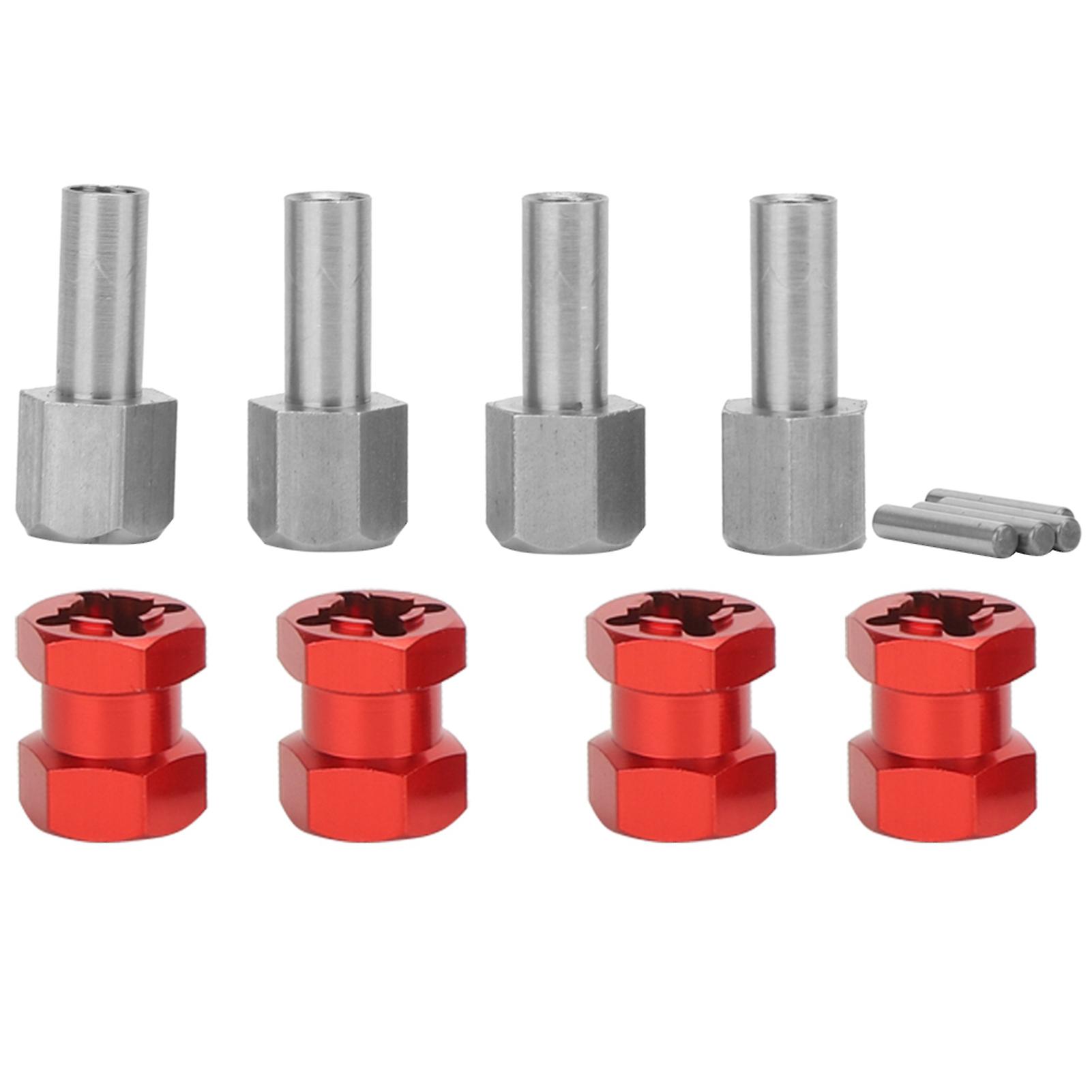 RC Accessory RC Extension Wheel Hex Hub Driver Adapter Fit for D90 AX10 CC01 SCX10 F350Red