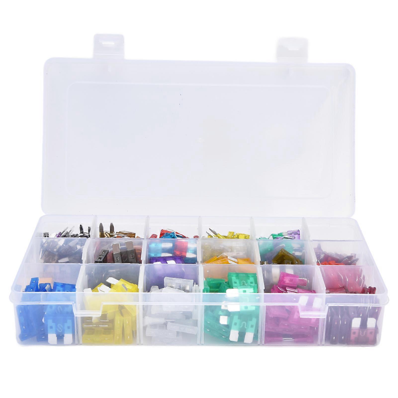 485Pcs Blade Fuse Assortment Aluminum Alloy Automotive Fuses Medium Small 2A‑40A
