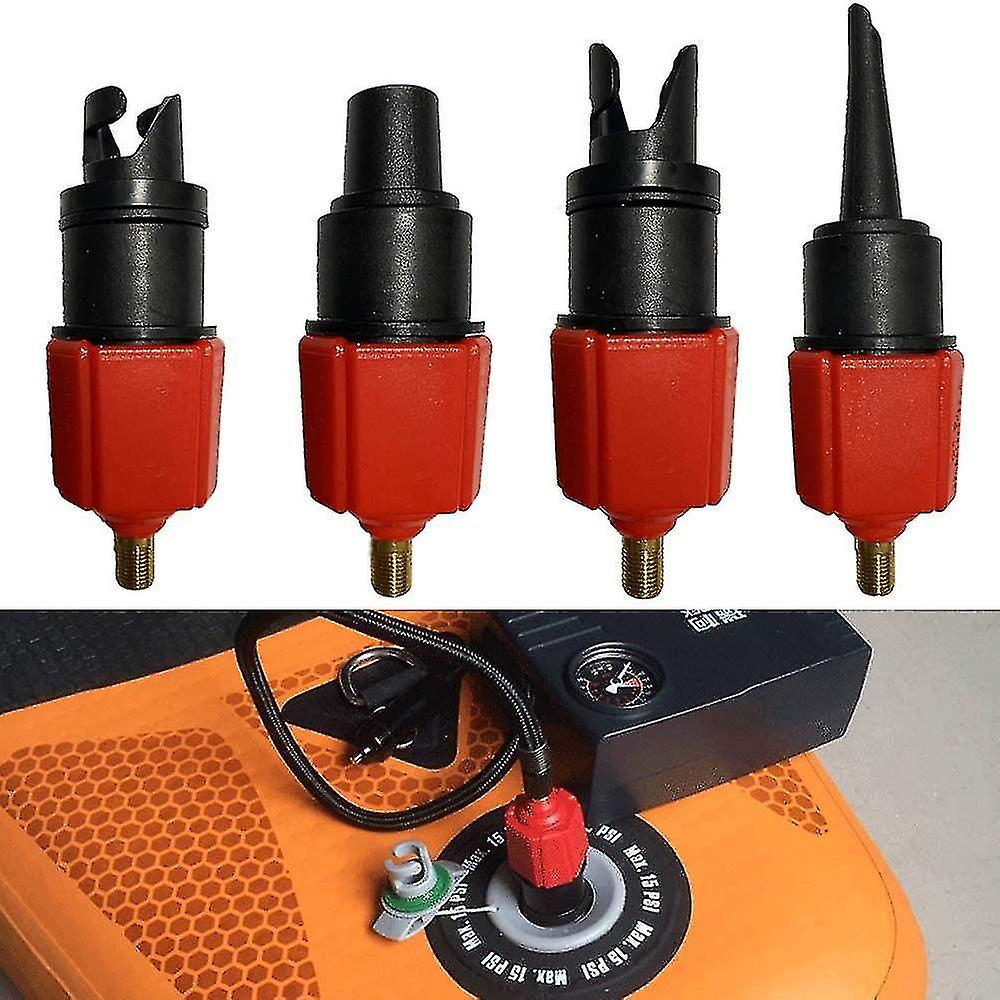 Inflatable Sup Pump Adaptor Compressor Air Valve Converter With 4 Air Valve Nozzles-yuyu