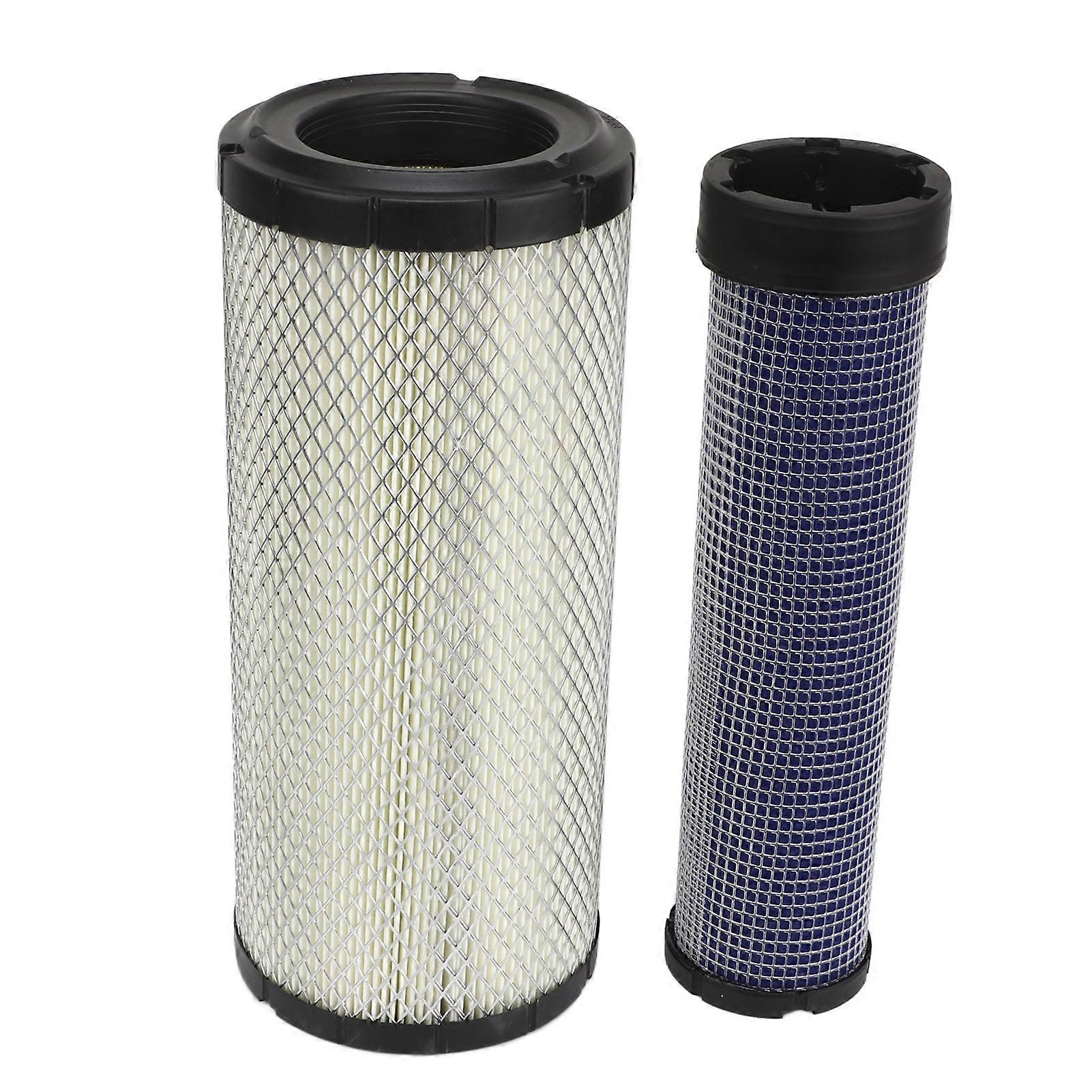 2 Pcs Air Filter Set 108‑3814 Outer Engine Fuel Filter Replacement for Bobcat 337D 337G 341D 341G 435 ZHS E45 E50 Excavators 