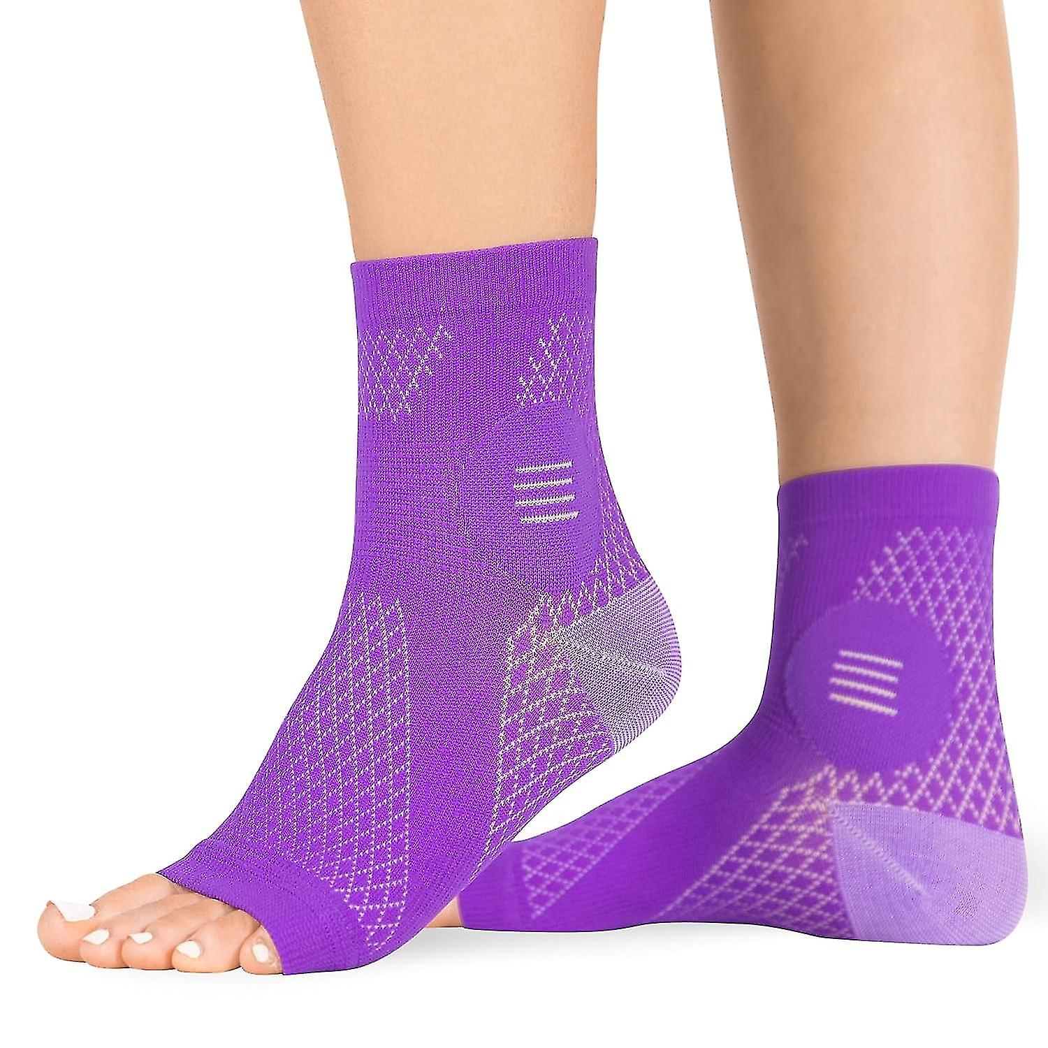 3pairs Neuropathy Socks Compression Diabetic Toeless Sleeves