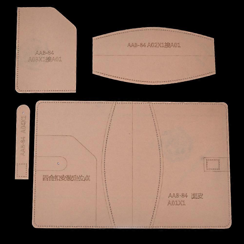 Leather Template Set Transparent Acrylic DIY Hand Made Notebook Cover Craft Tool