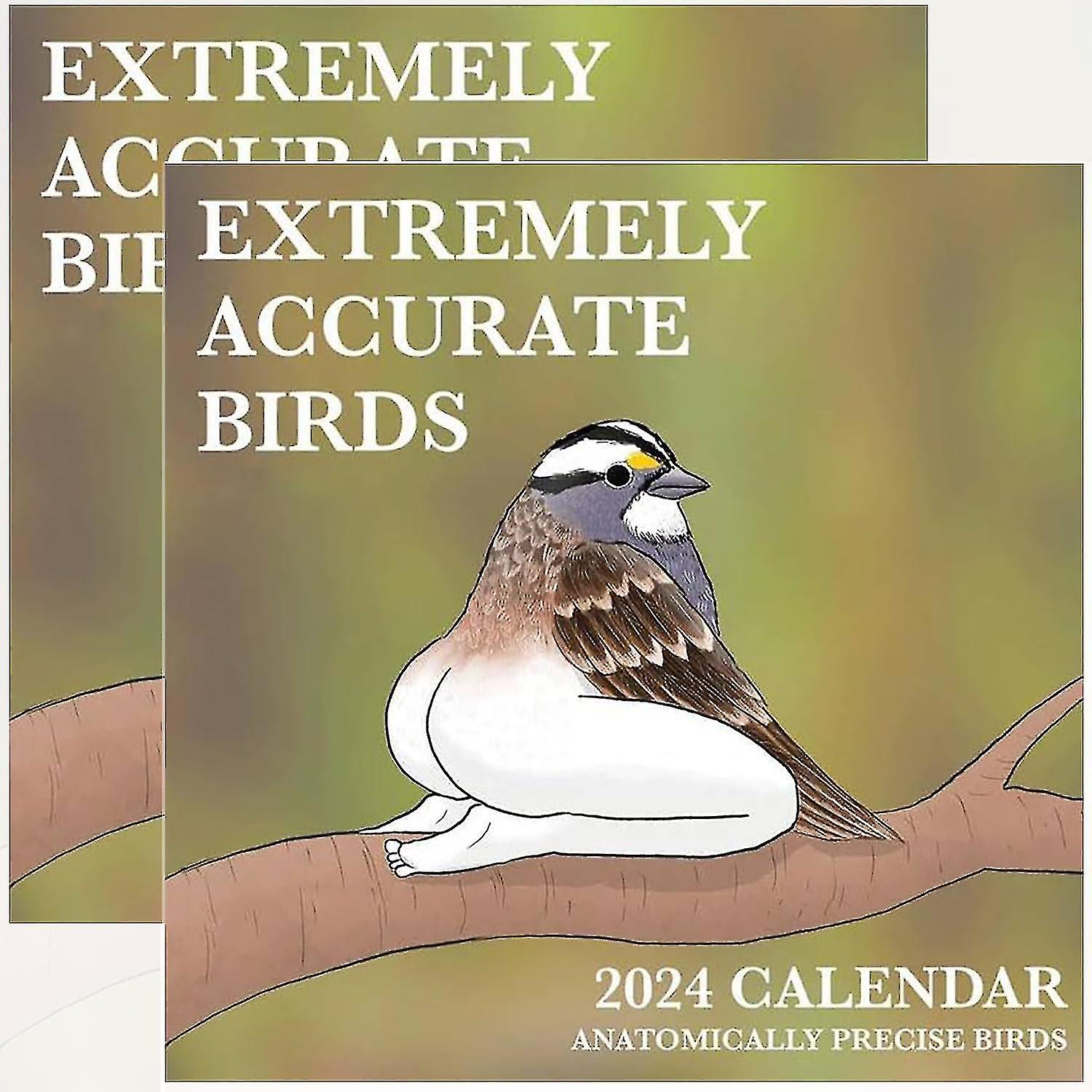 2024 Calendar Of Extremely Accurate Birds 2024 Bird Calendar Wall Calendar
