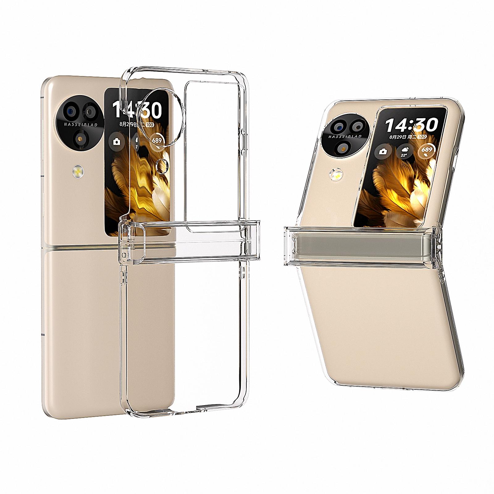 TPU+PC Transparent Phone Case For OPPO Find N3 Flip