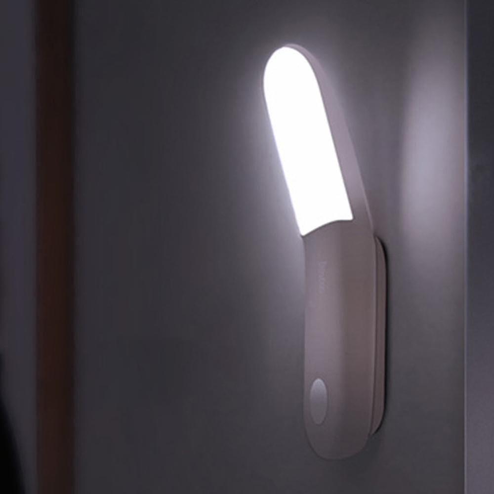 Για baseus έξυπνο LED νύχτα φως PIR έξυπνη κίνηση αισθητήρα USB LED λαμπτήρα επαναφορτιζόμενη υπνοδωμάτιο Clo