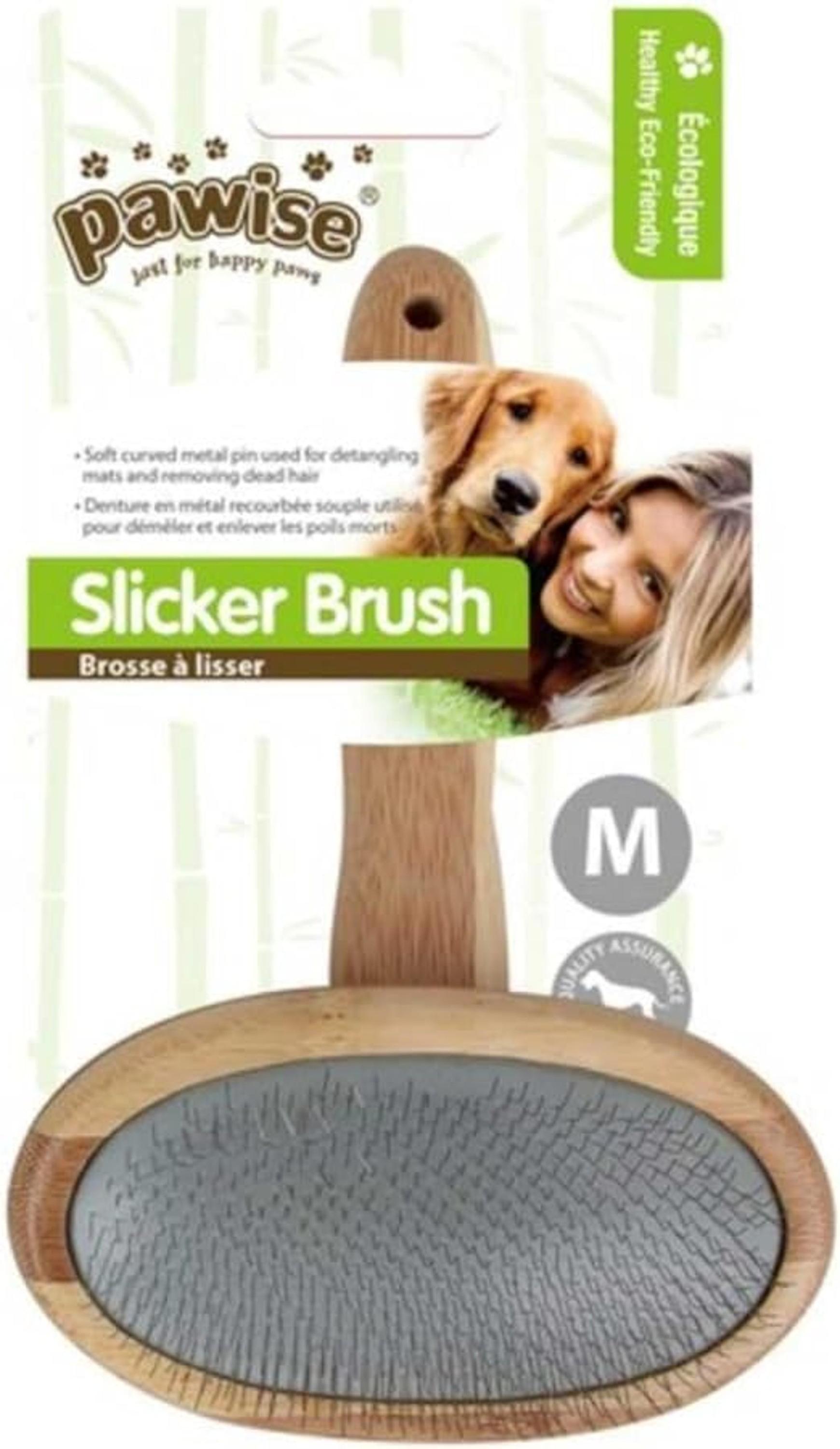 Pawise Slicker Dog Brush Medium / Large Grooming Tool For Short Long Wiry Curly Coats