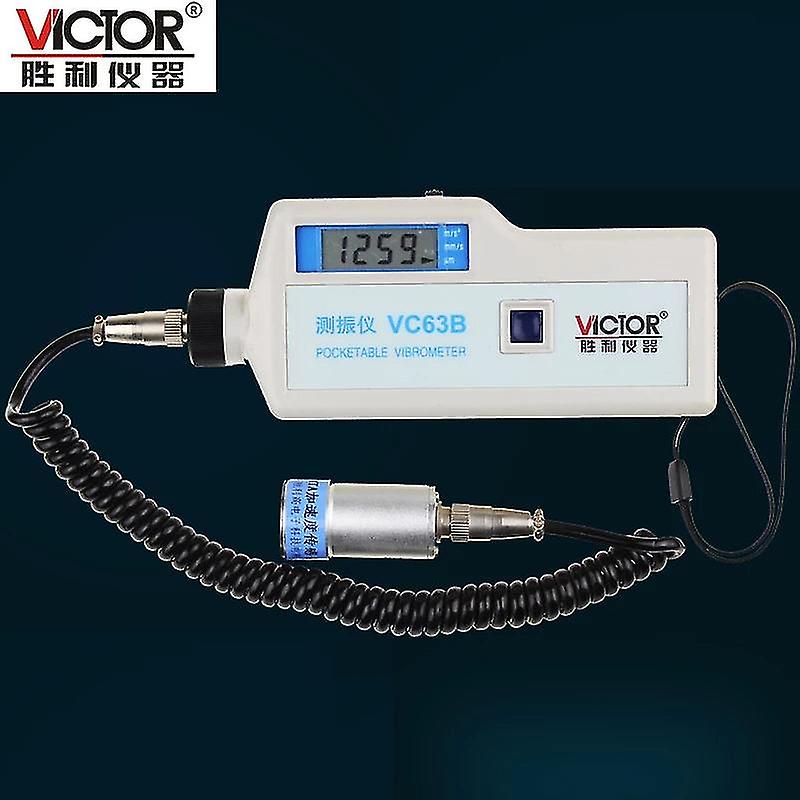 100% Authentic Victor Vc63b 3 1/2 Vibrometer Auto Range Pocket Vibration Meter