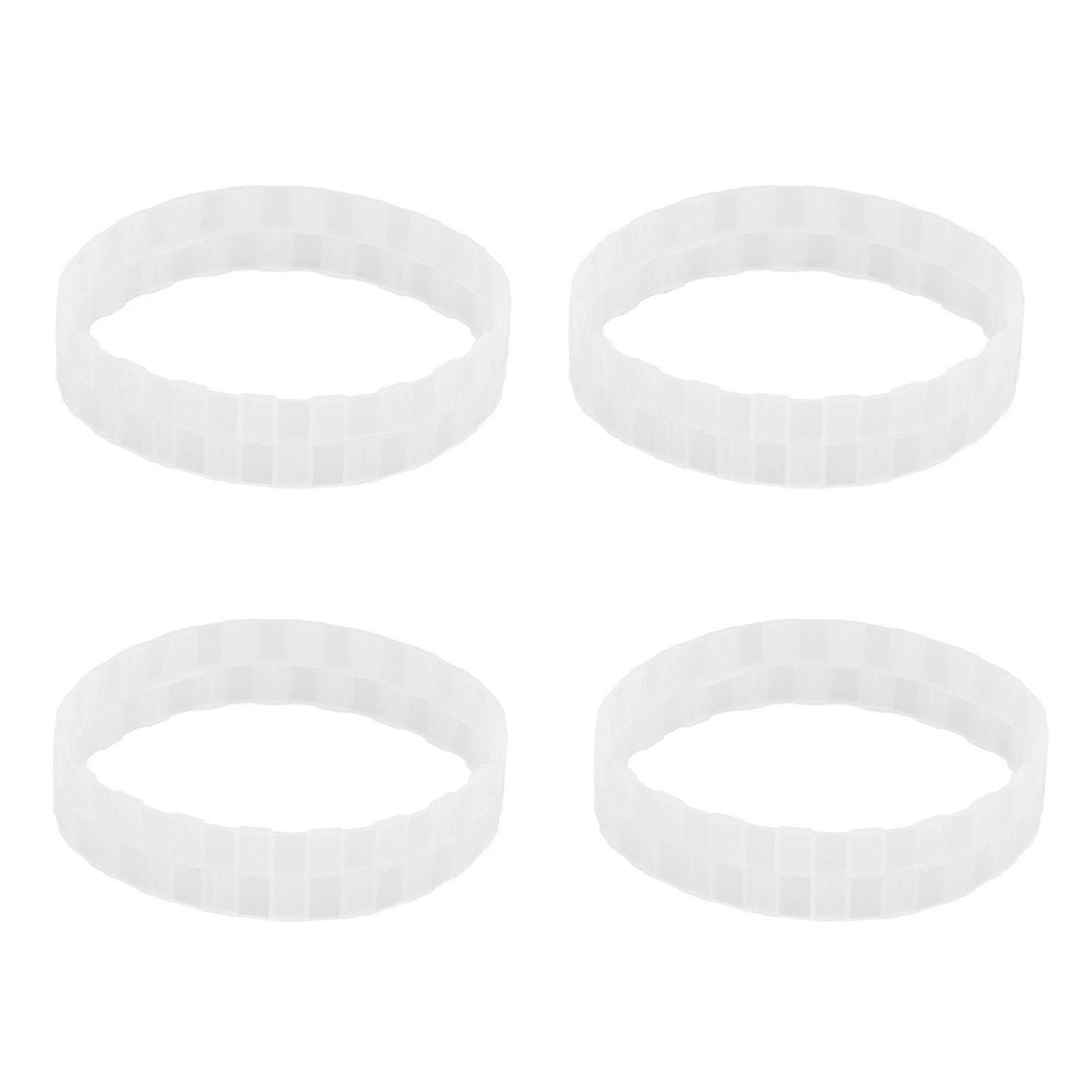 Sweeping Robot Wheel Tire Ring 4Pcs Sweeping Robot Replacement Wheel Tire Rings Anti Wear Part for Xiaomi Sweeper Wheel Tirefor Sweeper