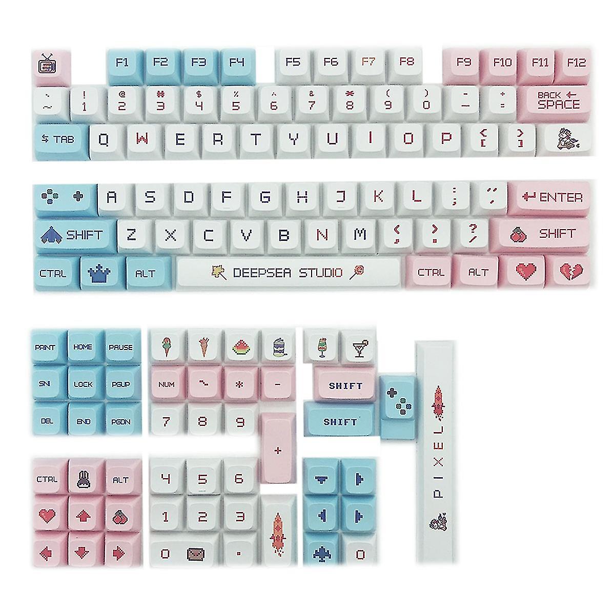 Pbt Keycap 125 Key Xda Highly Profile Personalized English Key Cap For Gaming Mechanical Keyboard F