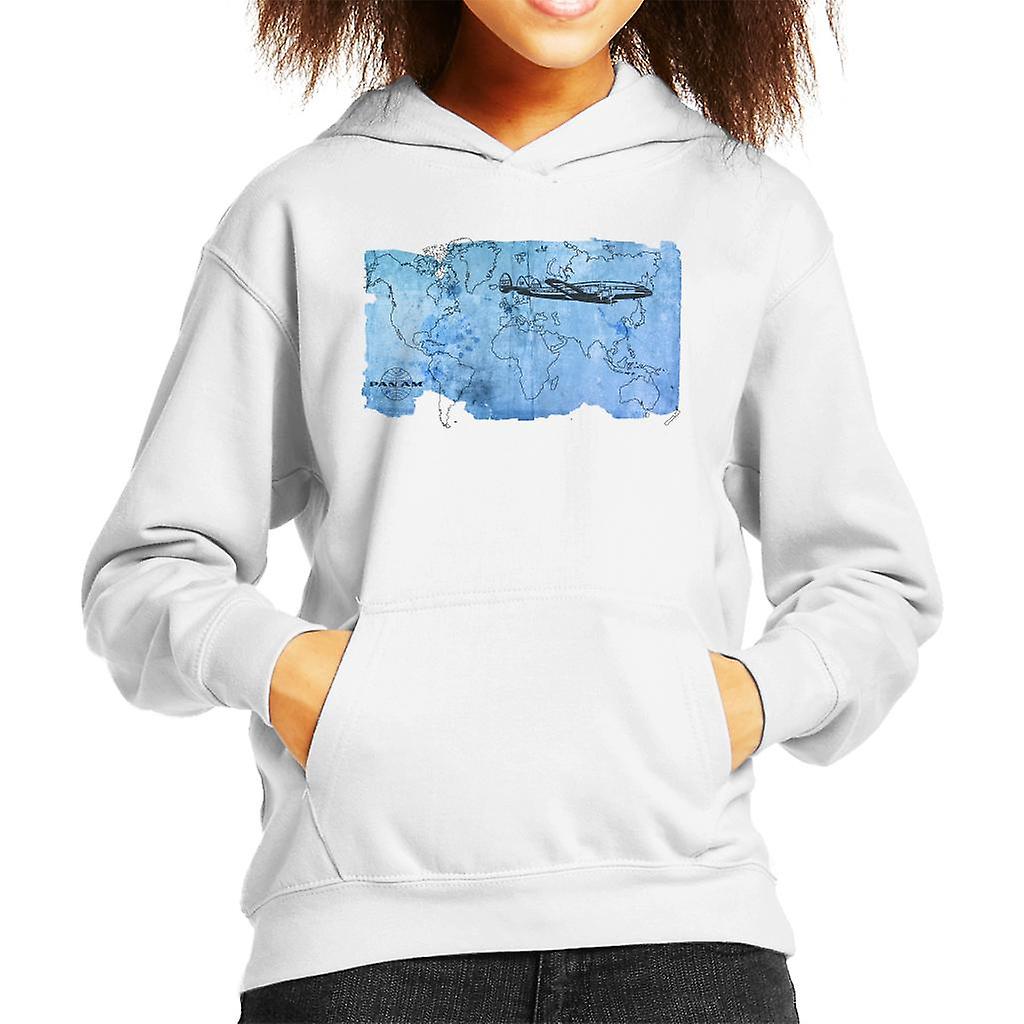 Pan Am World Map Kid's Hooded Sweatshirt