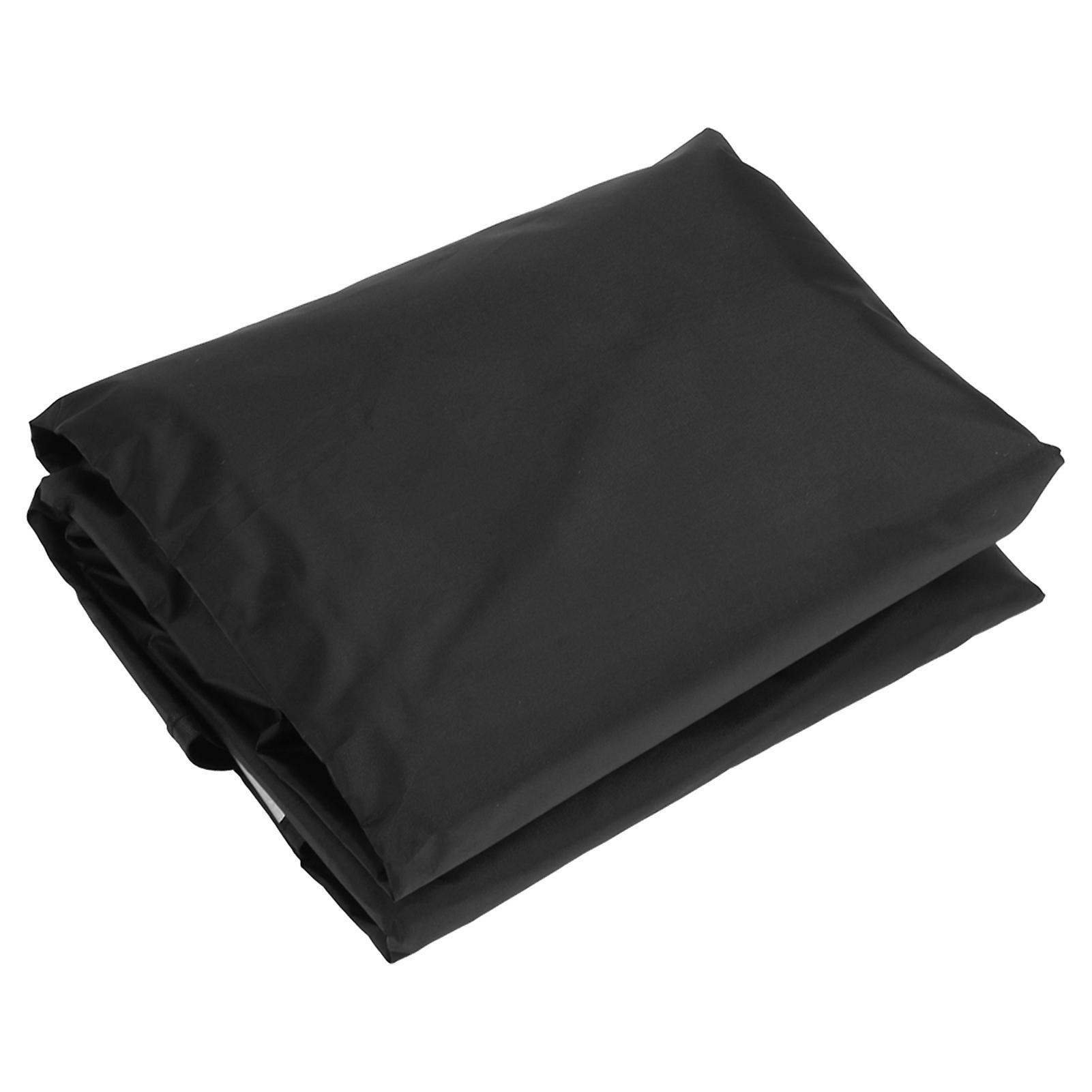 Swing Top Cover Waterproof Sunshade Swing Chair Protector for Garden Courtyard PatioBlack 3‑Seater 190x132x15cm