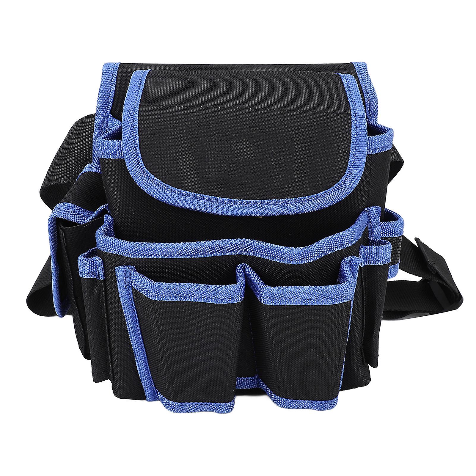 Tool Waist Bag Thickened Oxford Cloth Waterproof Durable Multiple Pockets Multifunction for Carpenter Electrician Woodworker