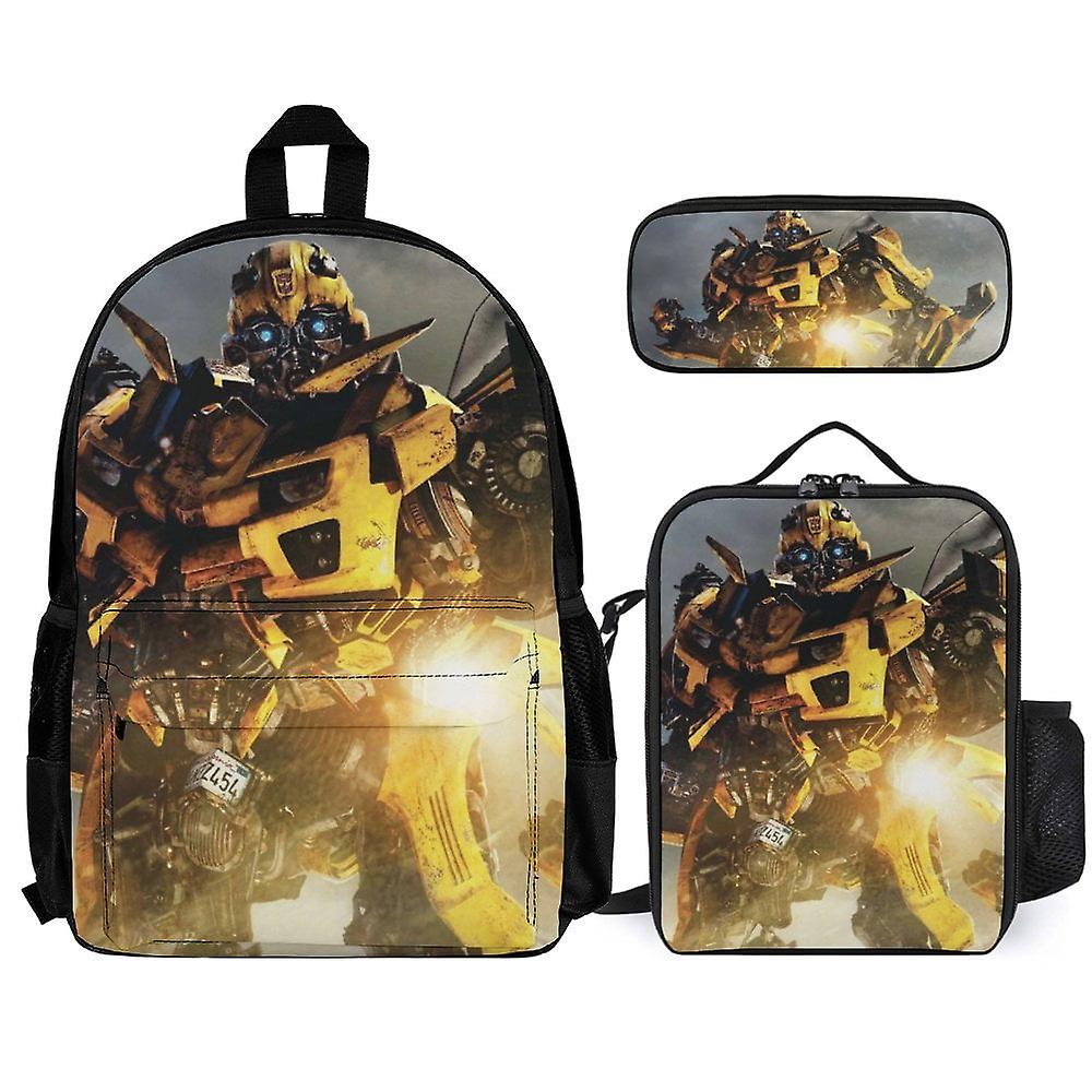 Transformers 3Pcs Backpacks Sets with Lunch Bag And Pencil Case